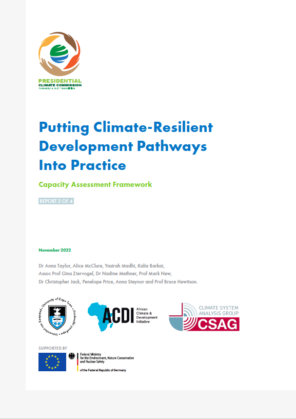 Guidance For Putting Climate-Resilient Development Pathways Into Pr...